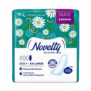 نوار بهداشتی نیمه ضخیم مخملی XXL (7 عددی) ناولتی