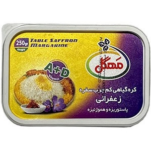 مهگل کره گیاهی کم چرب زعفرانی 250 گرم