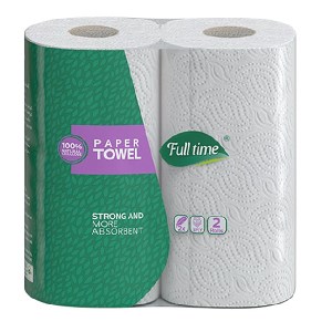 فول تایم دستمال حوله 3 لایه 2 رول