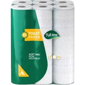فول تایم دستمال توالت 4 لایه 24 رول