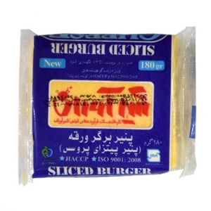 شیرآوران پنیر برگر ورقه ای 180گ