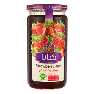 مربا توت فرنگی 830 گرم شانا