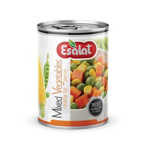 اصالت کنسرو مخلوط سبزیجات کلیدی 380گ