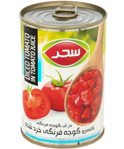 سحر کنسرو گوجه خرد شده قوطی 400گ