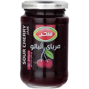 سحر مربا آلبالو شیشه 310 گرم