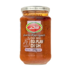 سحر کنسرو خوراک بادمجان شیشه ای 375گ