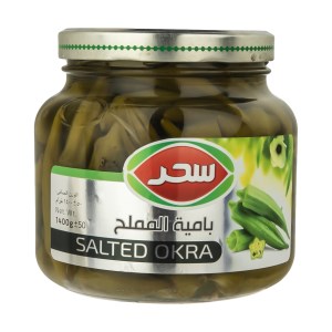 سحر کنسرو شور بامیه شیشه1400گ