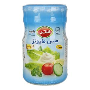 سحر سس مایونز کم چرب شیشه 600 گرم
