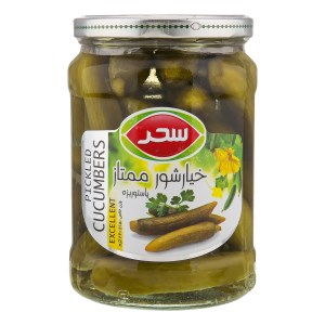 سحر خیارشور ممتاز شیشه 640 گرم
