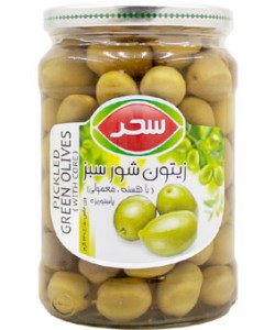 سحر زیتون شور شیشه 650 گرم