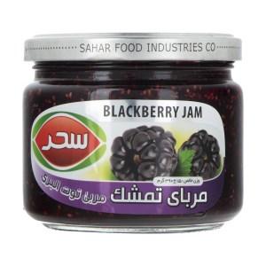 سحر مربا تمشک شیشه ای 390گ