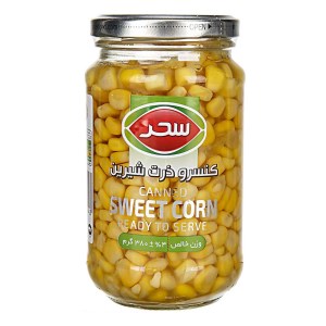 سحر کنسرو شیشه ذرت شیرین 380 گرم