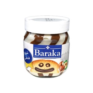 باراکا شکلات صبحانه کرم کاکائو سفید فندقی 330گ