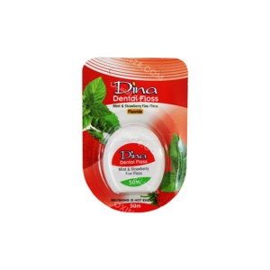 دینا نخ دندان نعنا توت فرنگی 50م