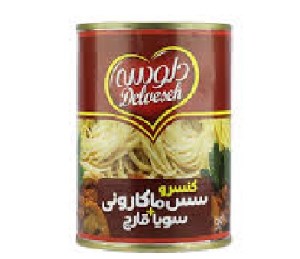 دلوسه کنسرو مایه ماکارونی با قارچ 400گ