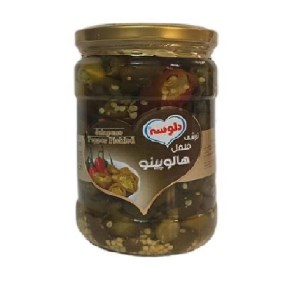 دلوسه ترشی هالوپینو شیشه200گ