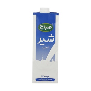 صباح شیر استریل پر چرب 1 لیتری