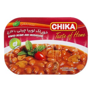 چیکا خوراک لوبیا با قارچ 285 گ