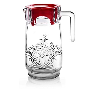 سیمین پارچ درب دار ( گلدار )