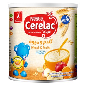 نستله سرلاک گندم و میوه قوطی 400گ