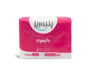 دایموند نواربهداشتی خیلی بزرگ مشبک پنبه ریز 8 عددی