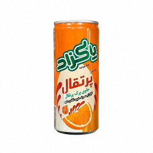 آبمیوه قوطی پرتقال 240میل پاکزاد