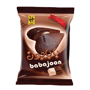 کیک شکلاتی مغز شیری قلبی باباجون بابانا 60 گرم