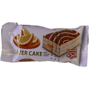 نادری کیک دولایه پرتقالی30گ