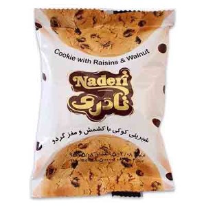 نادری کوکی کشمش و مغز گردو 40گرم