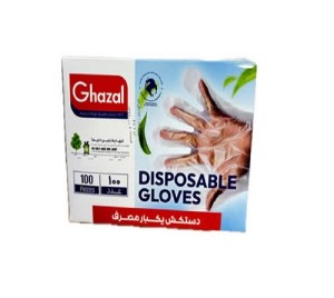 غزال دستکش یکبار مصرف 100 عددی