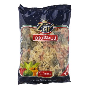 زرماکارون فرمی پروانه ای سبزیجات500گ