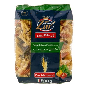 زرماکارون فرمی مته ای سبزیجات 500گ