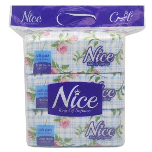 نایس دستمال کاغذی 600 برگ پک 3تایی