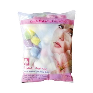 برسا پنبه آرایشی رنگی توپک100گ