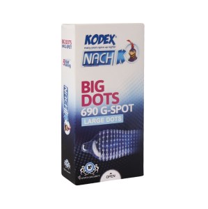 کدکس کاندوم خاردار درشت بیگ داتس 12عددی