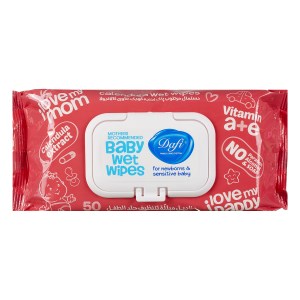 دافی دستمال مرطوب کودک کالاندولا 50برگ