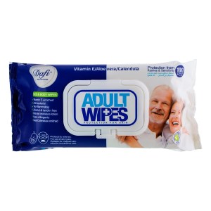 دافی دستمال مرطوب پاک کننده بزرگسالان 100برگ