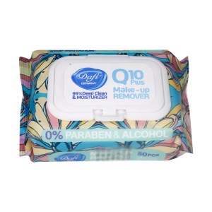 دافی دستمال مرطوب ارایشی گلدار 50برگ