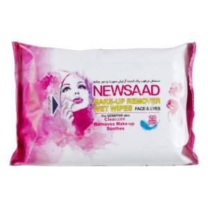 نیوساد دستمال مرطوب پاک کننده آرایش20عددی