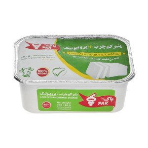 پاک پنیر لیوانی کم چرب پروبیوتیک300گ