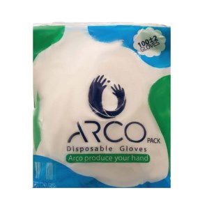 ارکوپک دستکش یکبارمصرف100ع