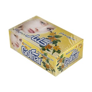 صابون حمام نارگیل گلنار زرد جعبه 6ع
