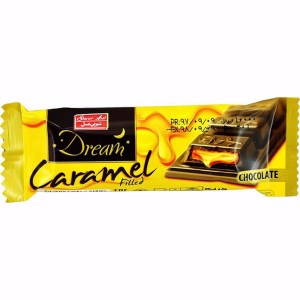 شیرین عسل شکلات شیری دریم با مغزی کارامل 24گ