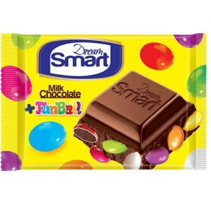 شیرین عسل شکلات مغزدار با دراژه اسمارت 50 گ