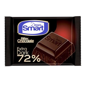 شیرین عسل شکلات مغزدار بیتر 72 درصد (اسمارت)