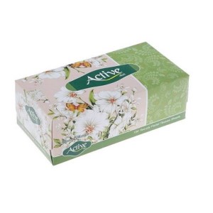 اکتیو دستمال کاغذی 300برگ سفید