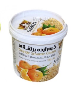 شیر رضا کرم ارده پرتقالی185گ