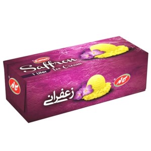 بستنی پاکتی 550 گرم زعفرانی کاله (1ل)