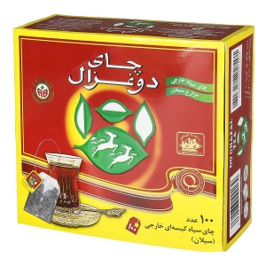 دوغزال چای ساده کیسه ای 100 عددی