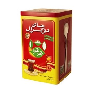 دوغزال چای شکسته قوطی فلزی 400گ دوغزال چای شکسته قوطی فلزی 400گ